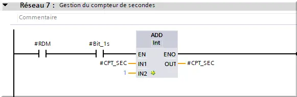 FB2008 Net 7 compteur seconde